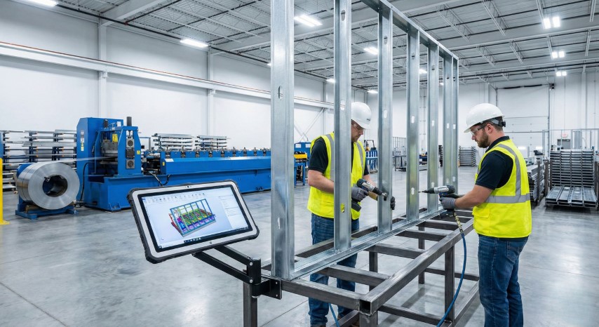 The Process of Off-Site Steel Fabrication , Bas Frames London